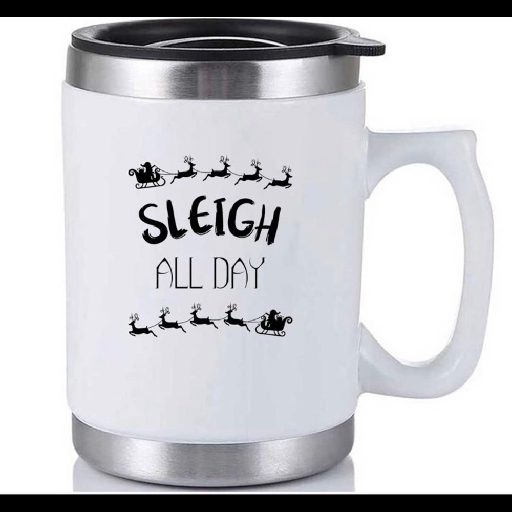 Sleigh All Day Holiday Santa Mug